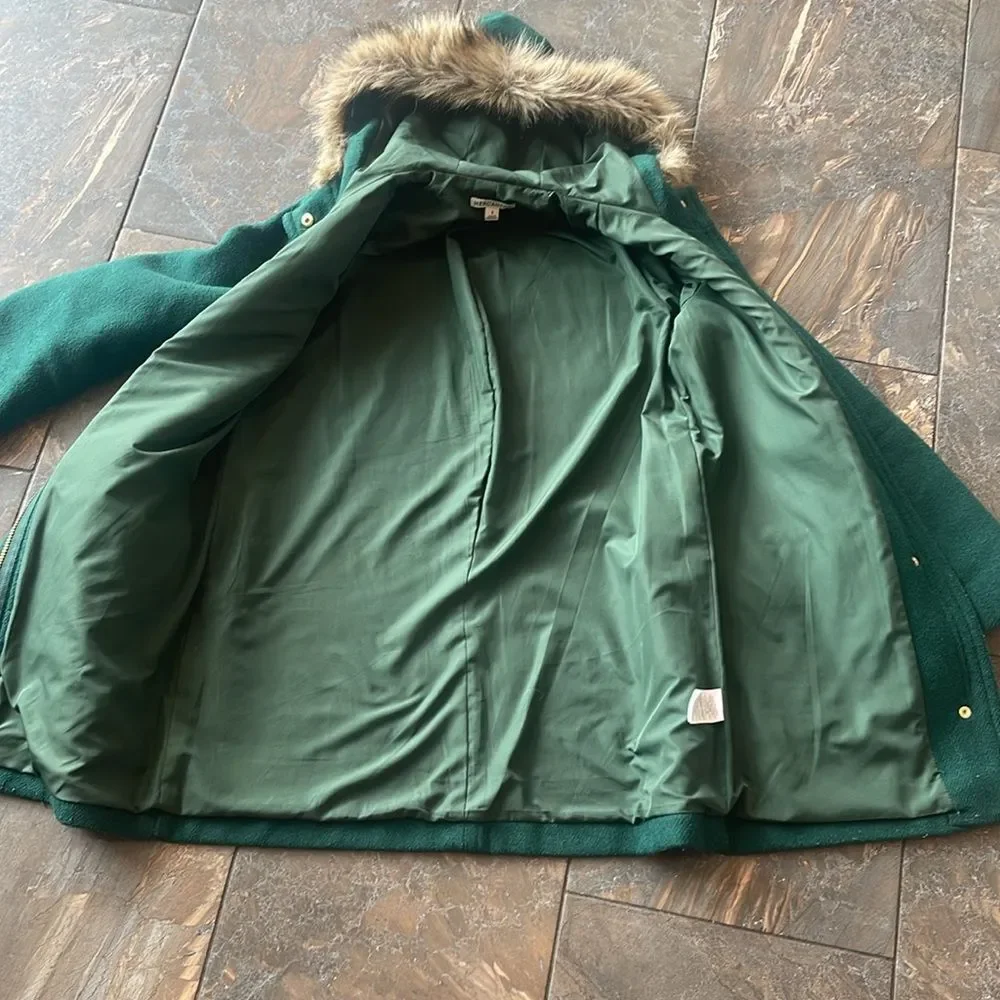 J.Crew Mercantile Vail Parka, hunters green, Size 2